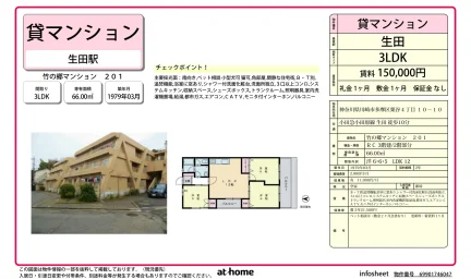 竹の郷マンション 201号 0