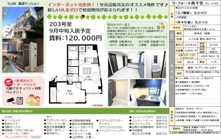 フォート南千住 No.15780 203号 0