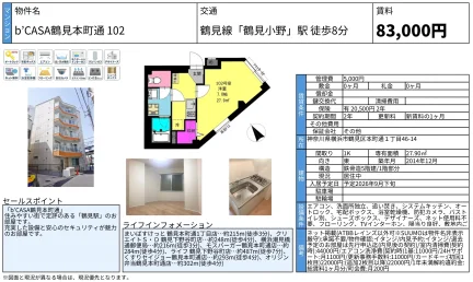 B'CASA鶴見本町通102 1010号 0