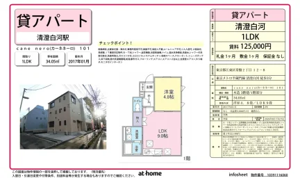 Modern 1LDK Condo Near Station in Tokiwa 0