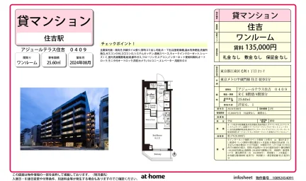 Brand New Studio Condo Near Station in Mori 0