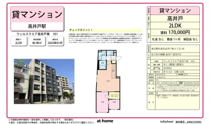 Modern 2LDK Condo Near Station in Kamitakaido 0