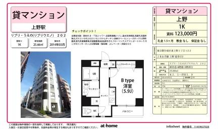 Studio Condo Near Station in Higashiueno 0