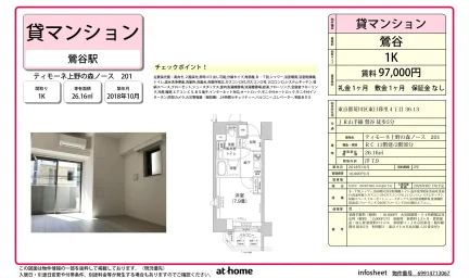 Modern Studio Condo Near Station in Higashinippori 0