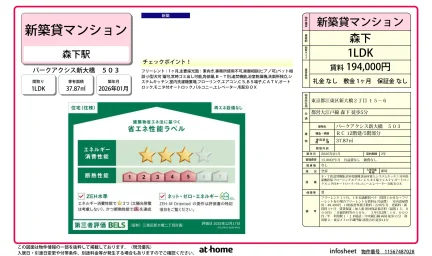Brand New 1LDK Condo Near Station in Shinohashi 0