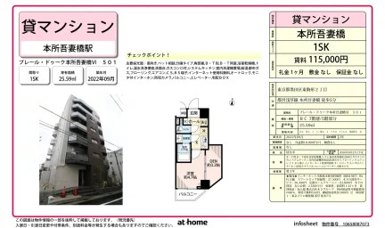 Modern 1SK Condo Near Station in Higashikomagata 0