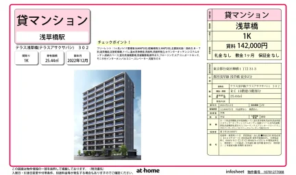 Modern Studio Condo Near Station in Yanagibashi 0