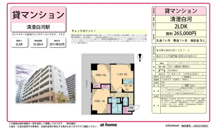 2LDK Condo Near Station in Shirakawa 0