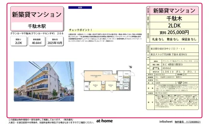 Brand New 2LDK Condo Near Station in Yanaka 0