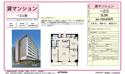 Modern 3LDK Condo Near Station in Nishimizue(4-chome1-2-ban.10-27-ban 0