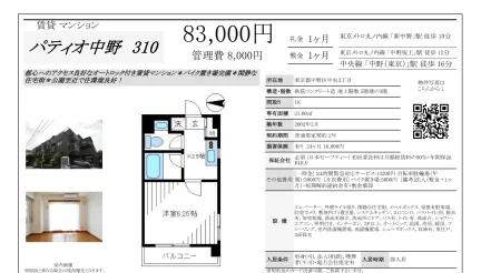 パティオ中野 310号 0