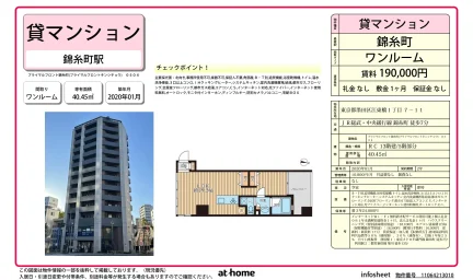 Modern Studio Condo Near Station in Kotobashi 0