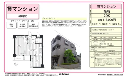 2DK Condo in Kamishinozaki 0