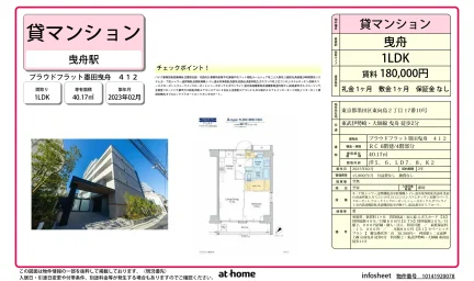 Modern 1LDK Condo Near Station in Higashimukojima 0