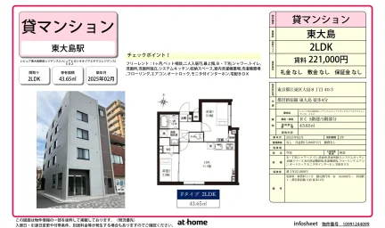 Brand New 2LDK Condo Near Station in Ojima 0