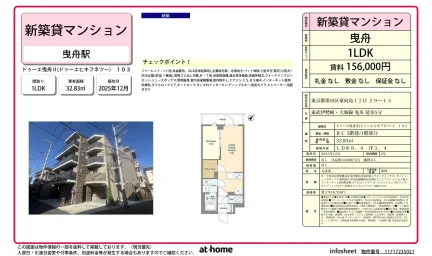 Brand New 1LDK Condo Near Station in Higashimukojima 0