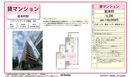 Modern 1LDK Condo Near Station in Kandaiwamotocho 0