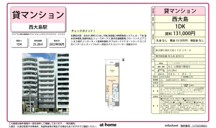 Modern 1DK Condo Near Station in Ojima 0