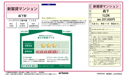 Brand New 1LDK Condo Near Station in Shinohashi 0