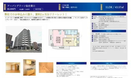 アーバングリーン仙台東口 0601号 0