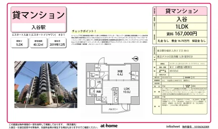 Modern 1LDK Condo Near Station in Iriya 0