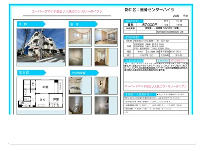 鹿骨センターハイツ 205号 0