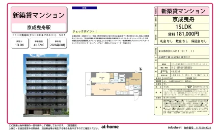 Brand New 1SLDK Condo Near Station in Yahiro 0