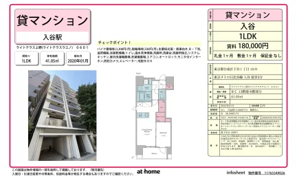 Modern 1LDK Condo Near Station in Shitaya 0