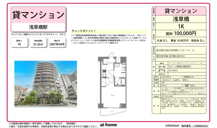 Studio Condo Near Station in Asakusabashi 0