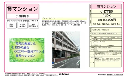 1LDK Condo in Komone 0
