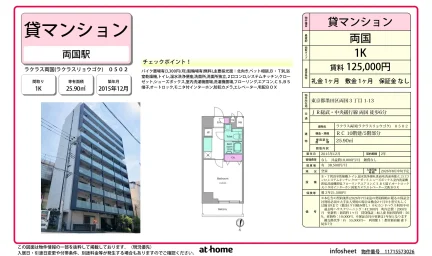 Studio Condo Near Station in Ryogoku 0