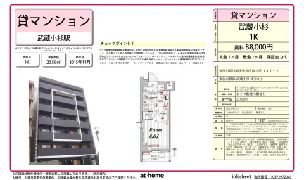 Studio Condo Near Station in Ichinotsubo 0
