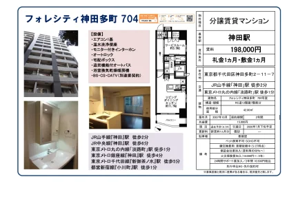 フォレシティ神田多町 704号 0