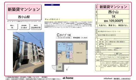 Brand New Studio Condo Near Station in Koyama 0