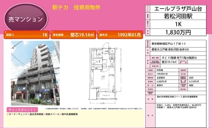 エールプラザ戸山台 1K 0