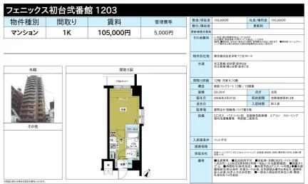 フェニックス初台弐番館 1203号 0