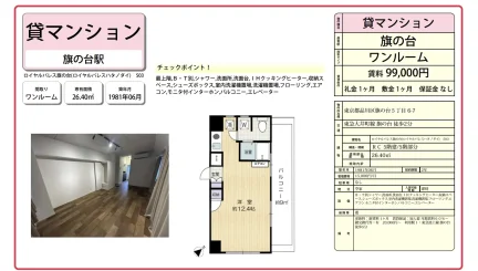 ロイヤルパレス旗の台 503号 0