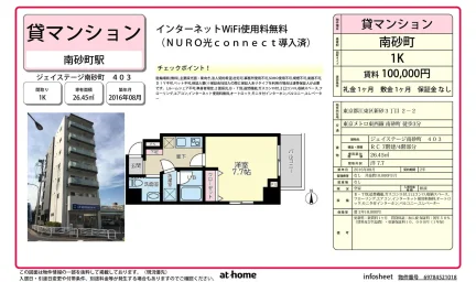 ジェイステージ南砂町 403号 0