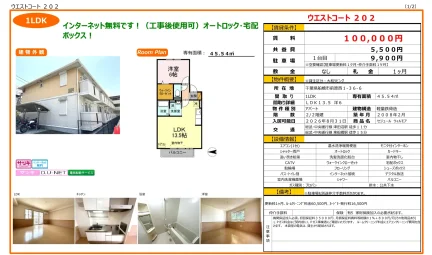セジュール ウィルモア 202号 0
