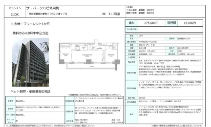 ザ・パークハビオ巣鴨 311号 0