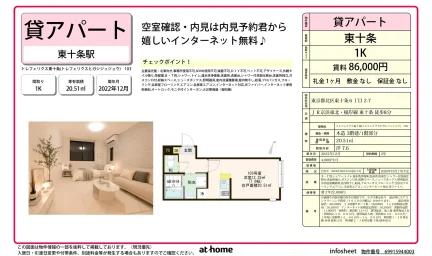 Modern Studio Condo in Higashijujo 0