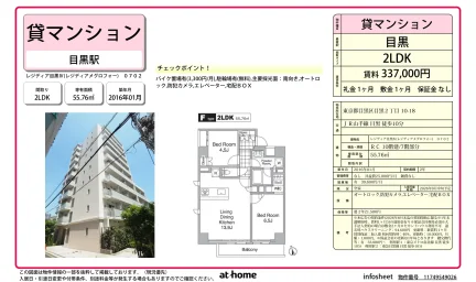 2LDK Condo in Shimomeguro 0