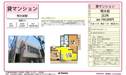 Classic 2LDK Condo Near Station in Shimoma 0