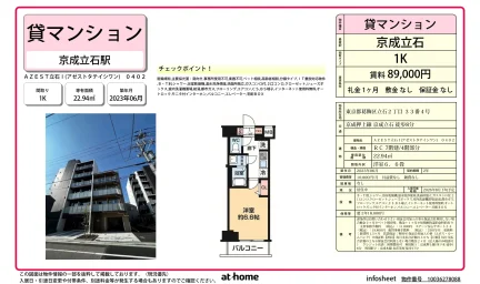 Modern Studio Condo in Higashitateishi 0