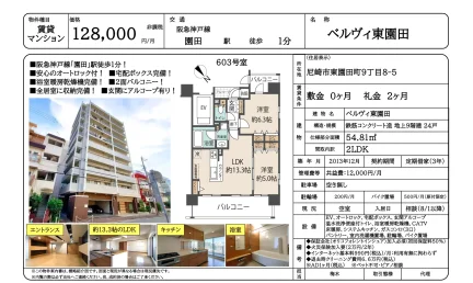 ベルヴィ東園田 603号 0