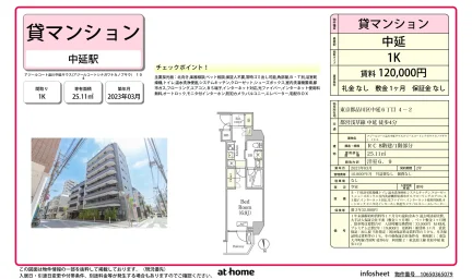アジールコート品川中延サウス 1K 0