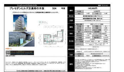 プレセダンヒルズ目黒柿の木坂 504号 0