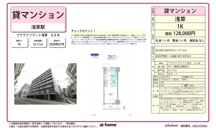 Modern Studio Condo in Asakusabashi 0