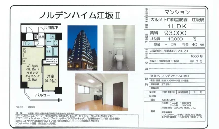 ノルデンハイム江坂 Ⅱ 1006号 0