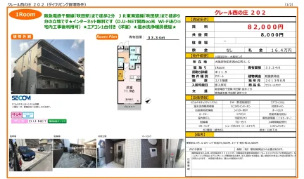 クレール西の庄 202号 0